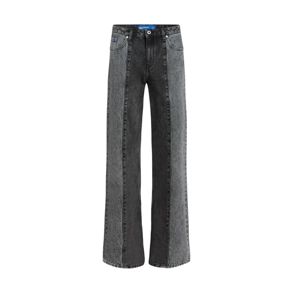 Karl Lagerfeld Black Cotton Relaxed Fit Jeans - Image 5