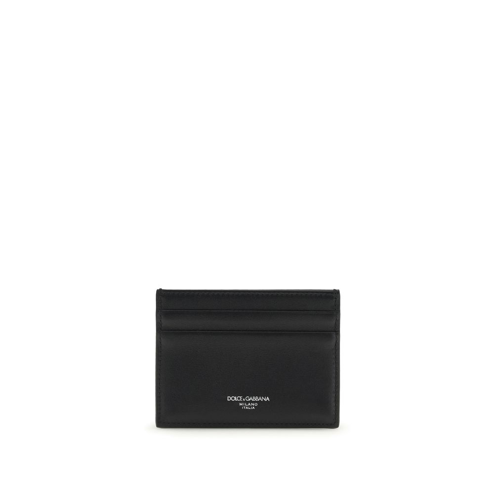 Dolce & Gabbana Black Cotton Wallet