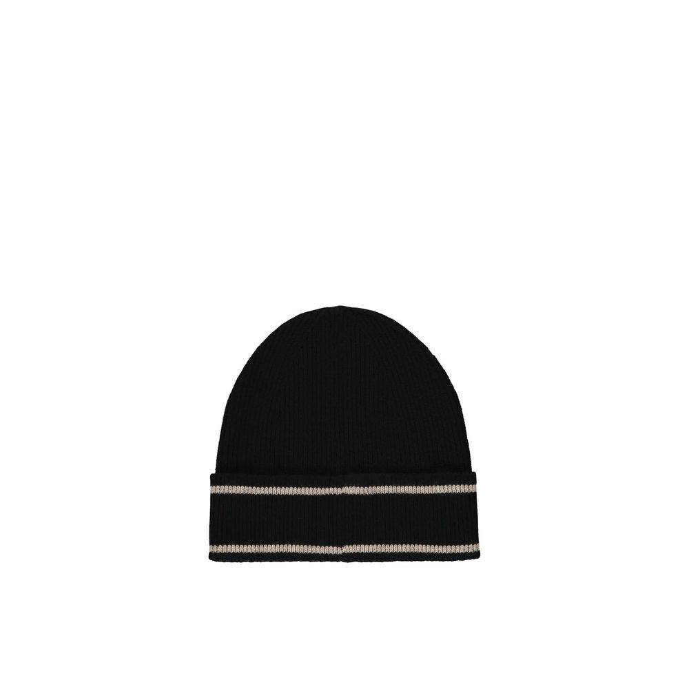 Balmain Black Merino Wool Beanie - Image 2