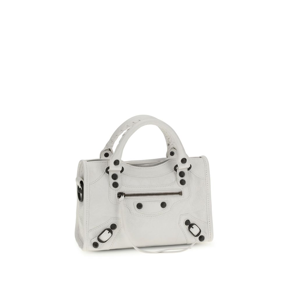 Balenciaga White Calf Leather Bos Taurus Handbag - Image 2