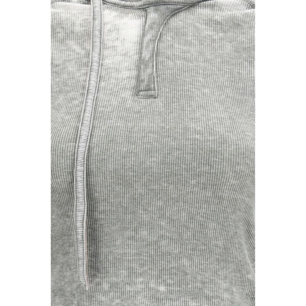 Diesel Gray Cotton Long Sleeve T-Shirt - Image 3