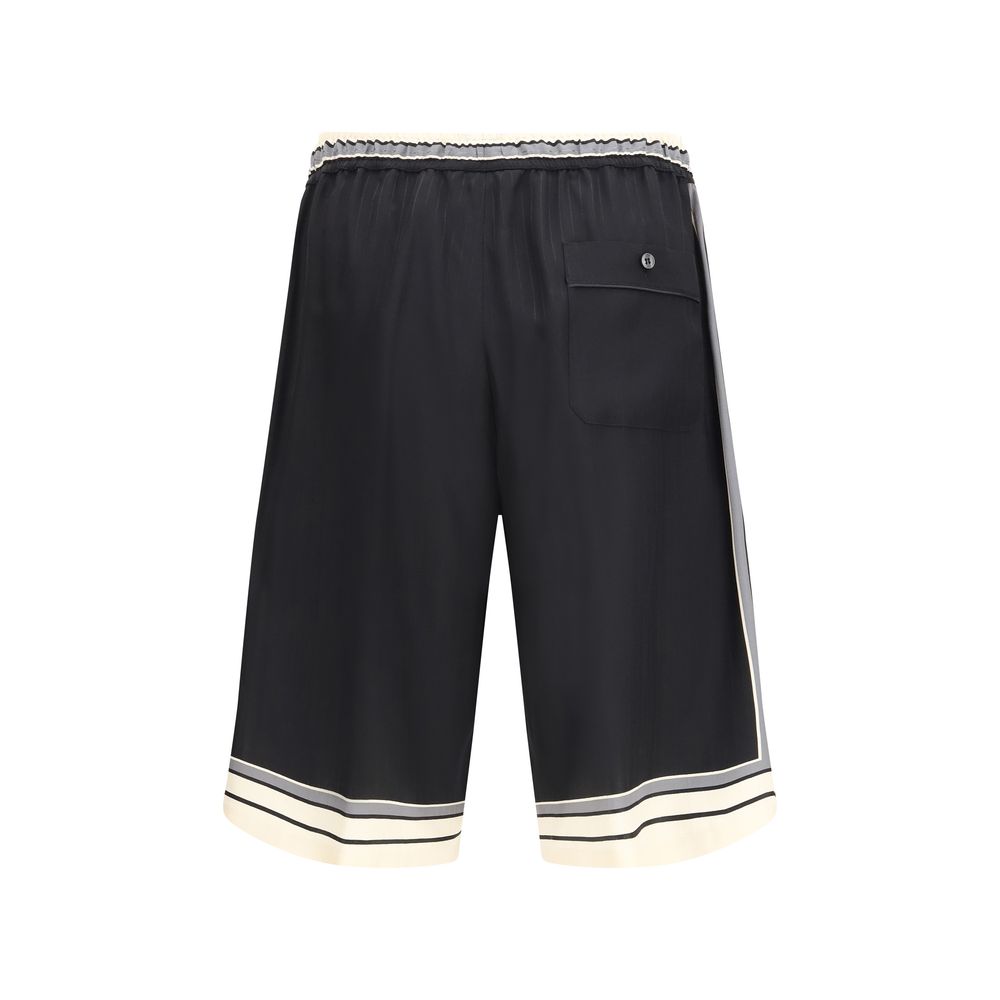 Dolce & Gabbana Multicolor Silk Bermuda Shorts - Image 2