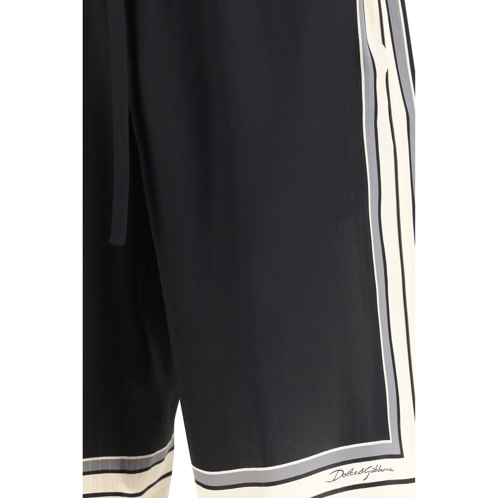 Dolce & Gabbana Multicolor Silk Bermuda Shorts - Image 3