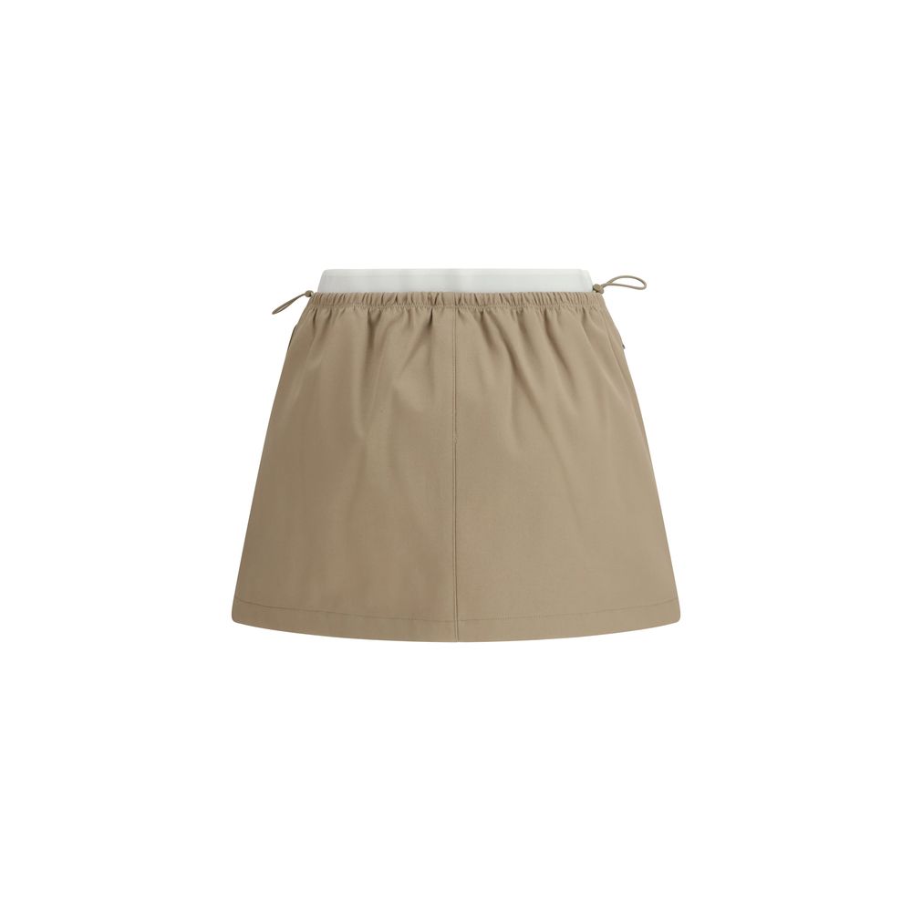Alexander Wang Beige Cotton Mini Skirt - Image 2