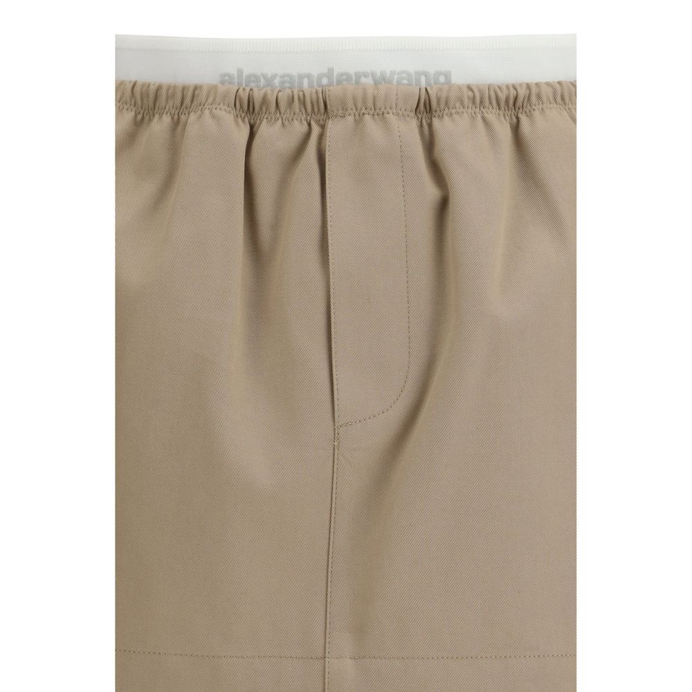 Alexander Wang Beige Cotton Mini Skirt - Image 3