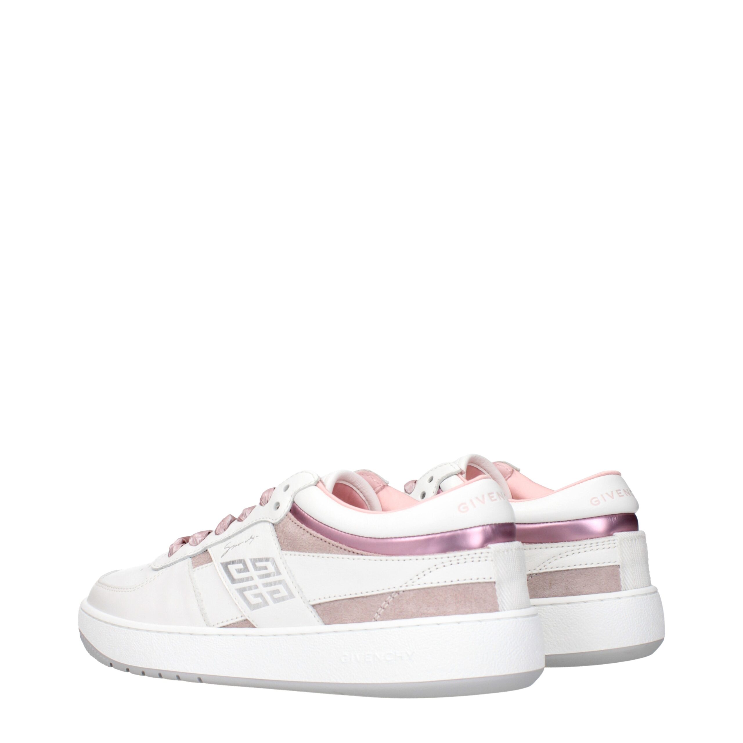 Givenchy White Leather Low Top Sneakers - Image 4