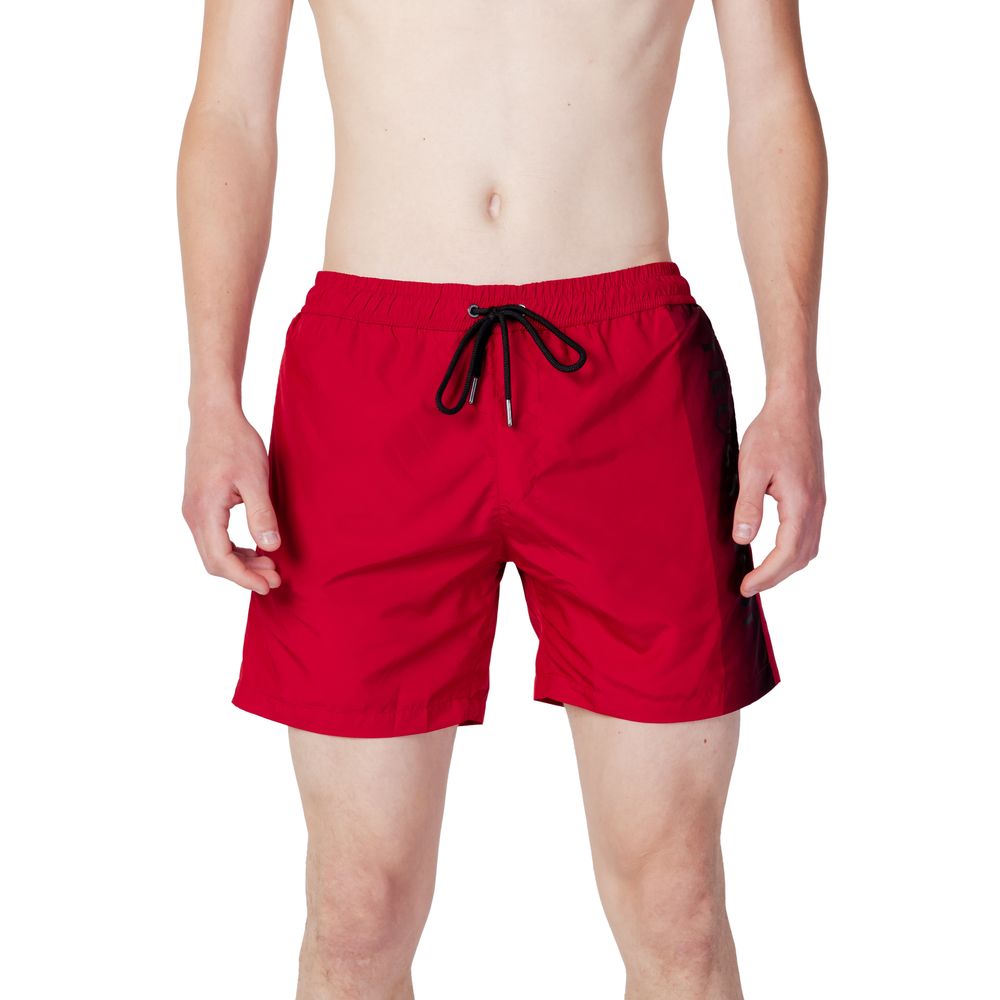 Trussardi Beachwear Multicolor Polyester Swim Shorts