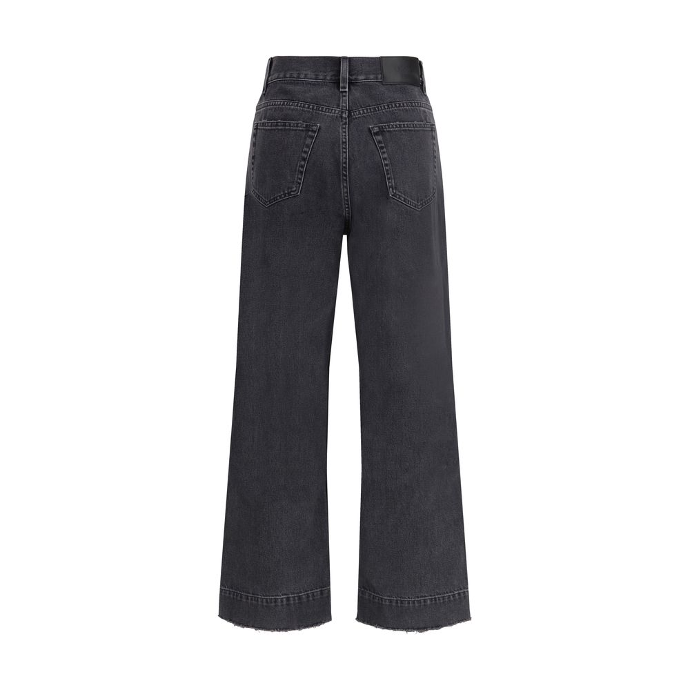 ChloƩ Black Cotton High-Waisted Jean - Image 2