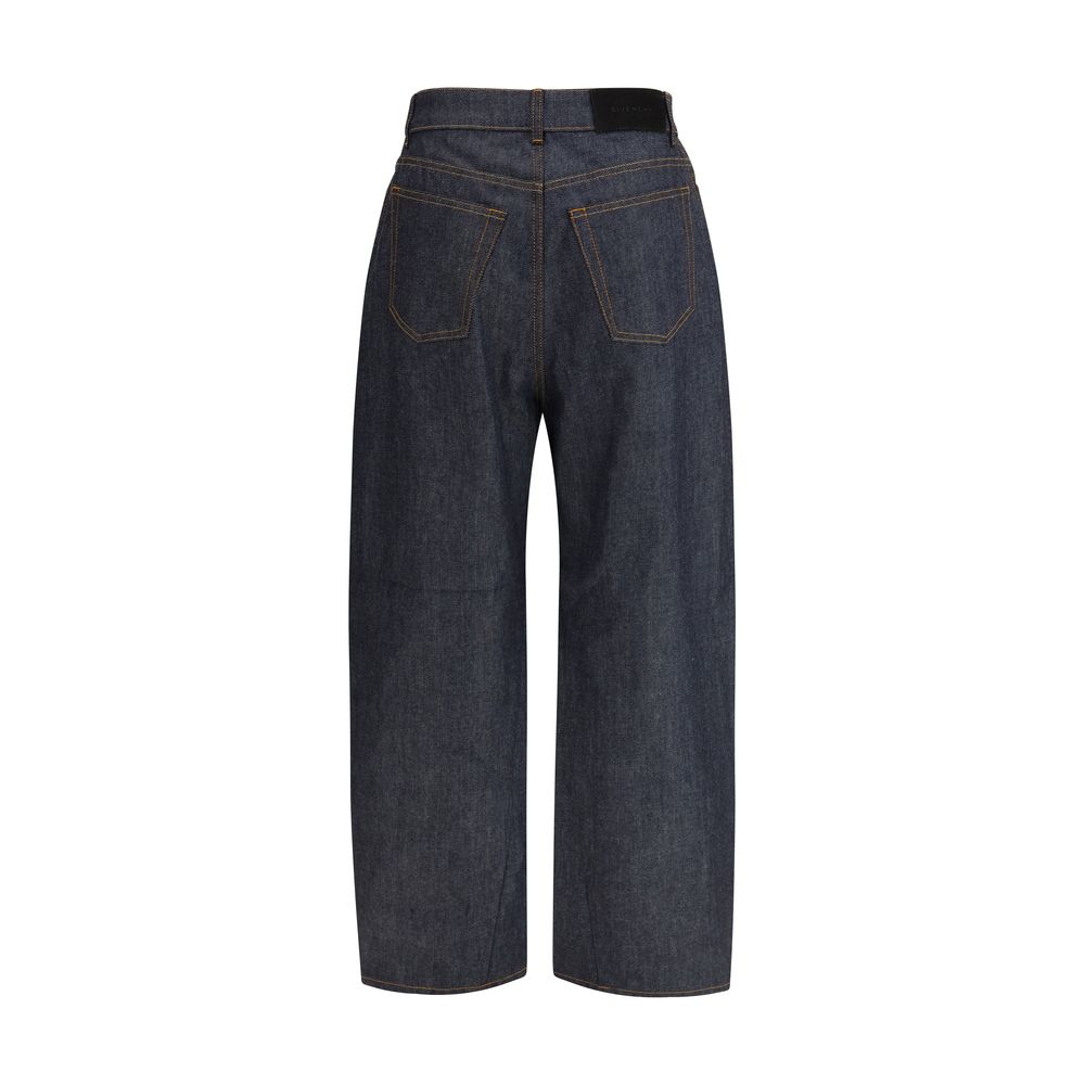 Givenchy Blue Cotton Casual Pants - Image 2