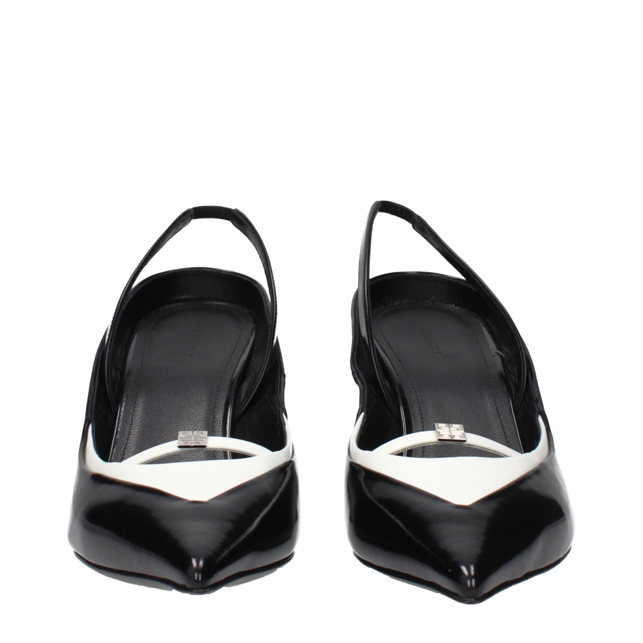 Givenchy Black Leather Wedge Sandals - Image 3