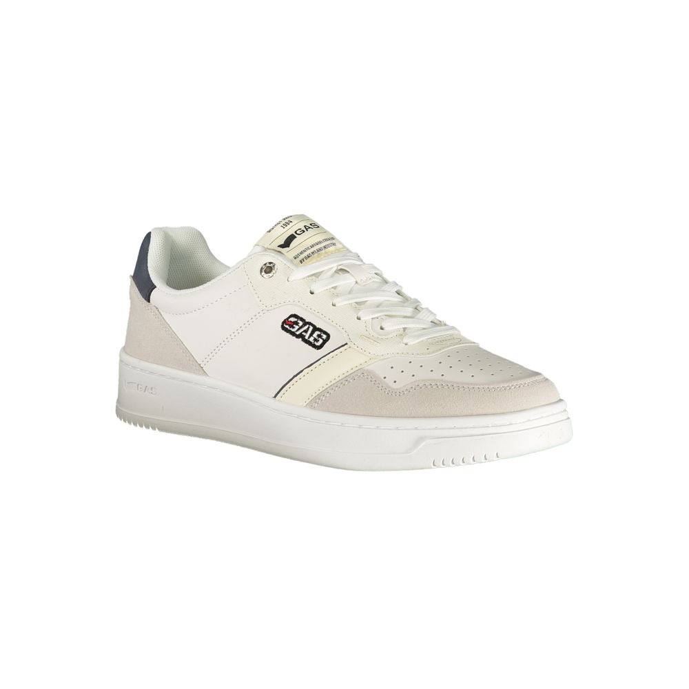 Gas White Polyester Men Sneaker - Image 2