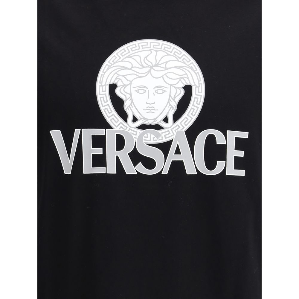Versace Black Cotton T-Shirt - Image 3