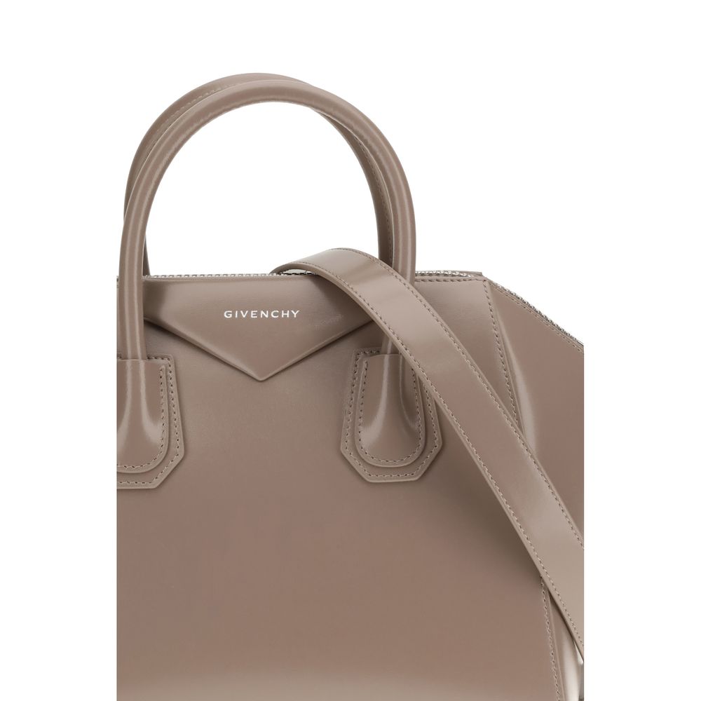 Givenchy Gray Calf Leather Bos Taurus Shoulder Bag - Image 4