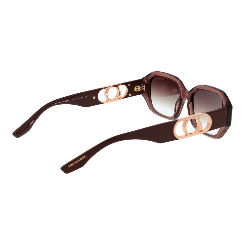 Trussardi Brown Acetate Sunglasses - Image 3