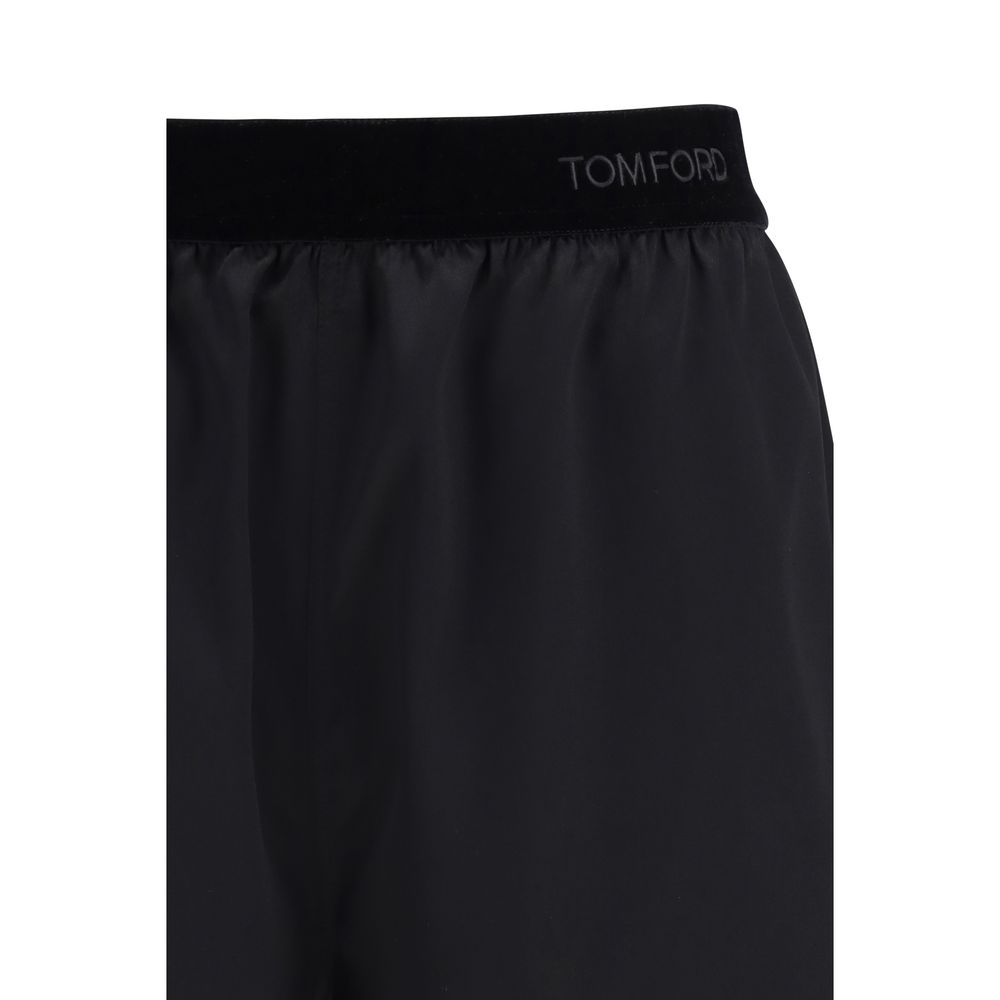 Tom Ford Black Silk Bermuda Shorts - Image 3