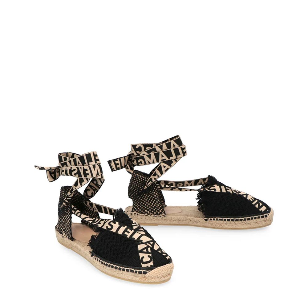 Stella McCartney Black Canvas Espadrilles - Image 2