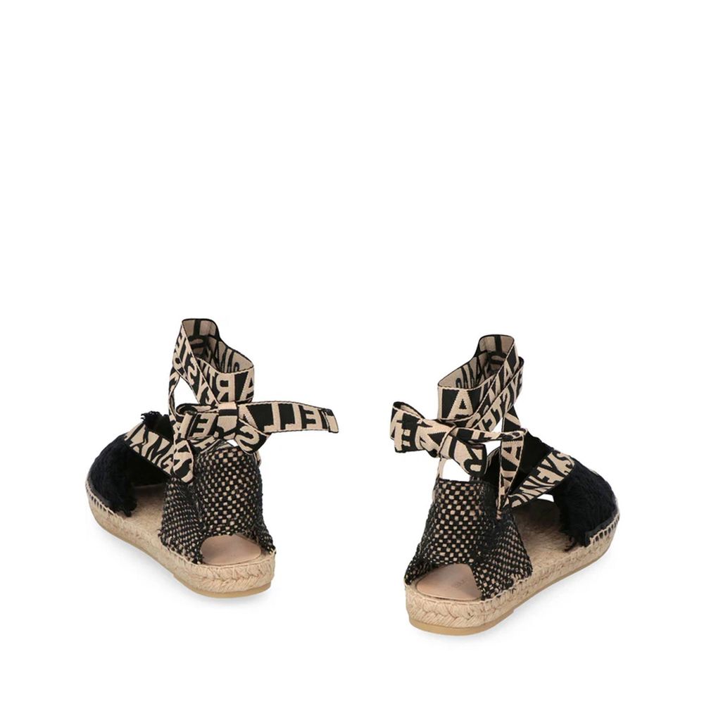 Stella McCartney Black Canvas Espadrilles - Image 3