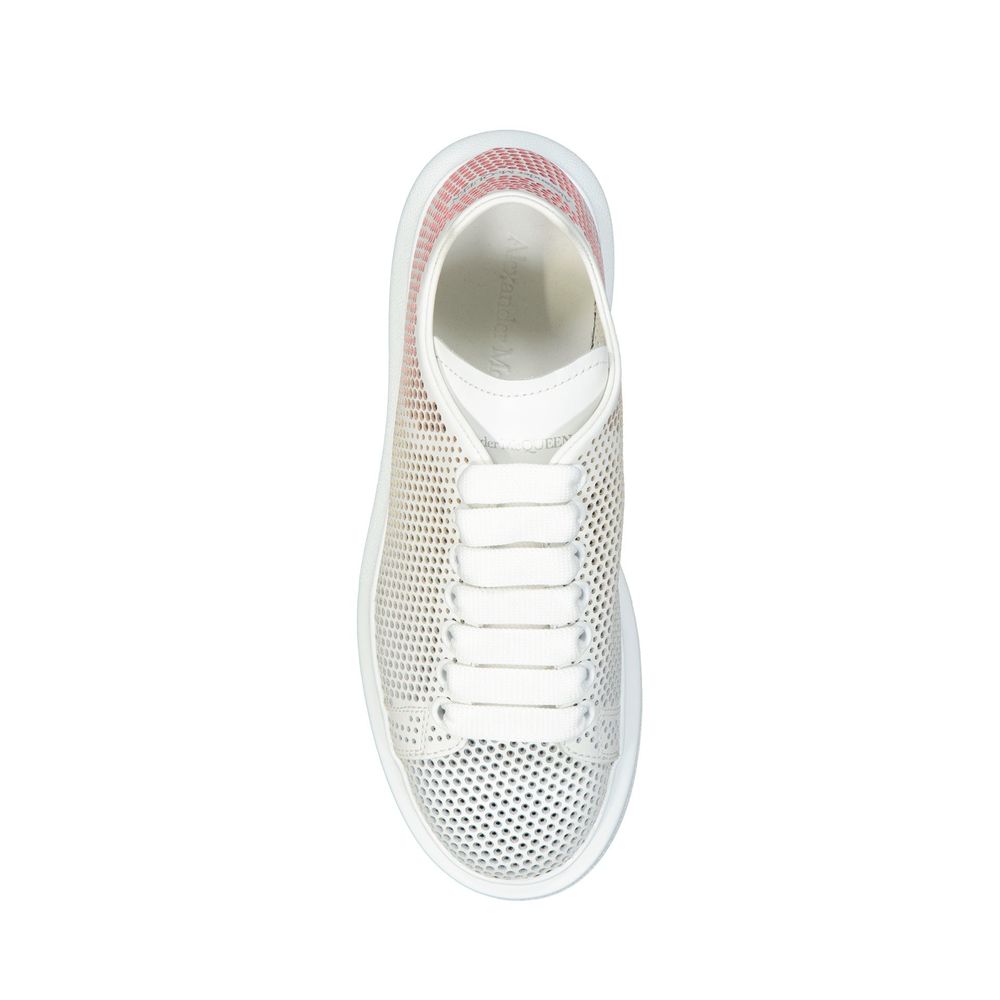 Alexander McQueen White Calfskin Low Top Sneakers - Image 4