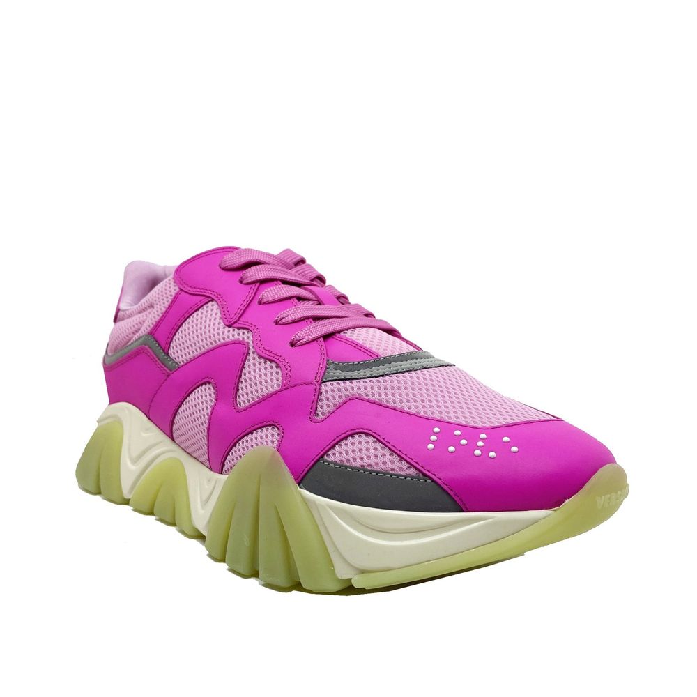 Versace Multicolor Leather Chunky Sneakers - Image 2