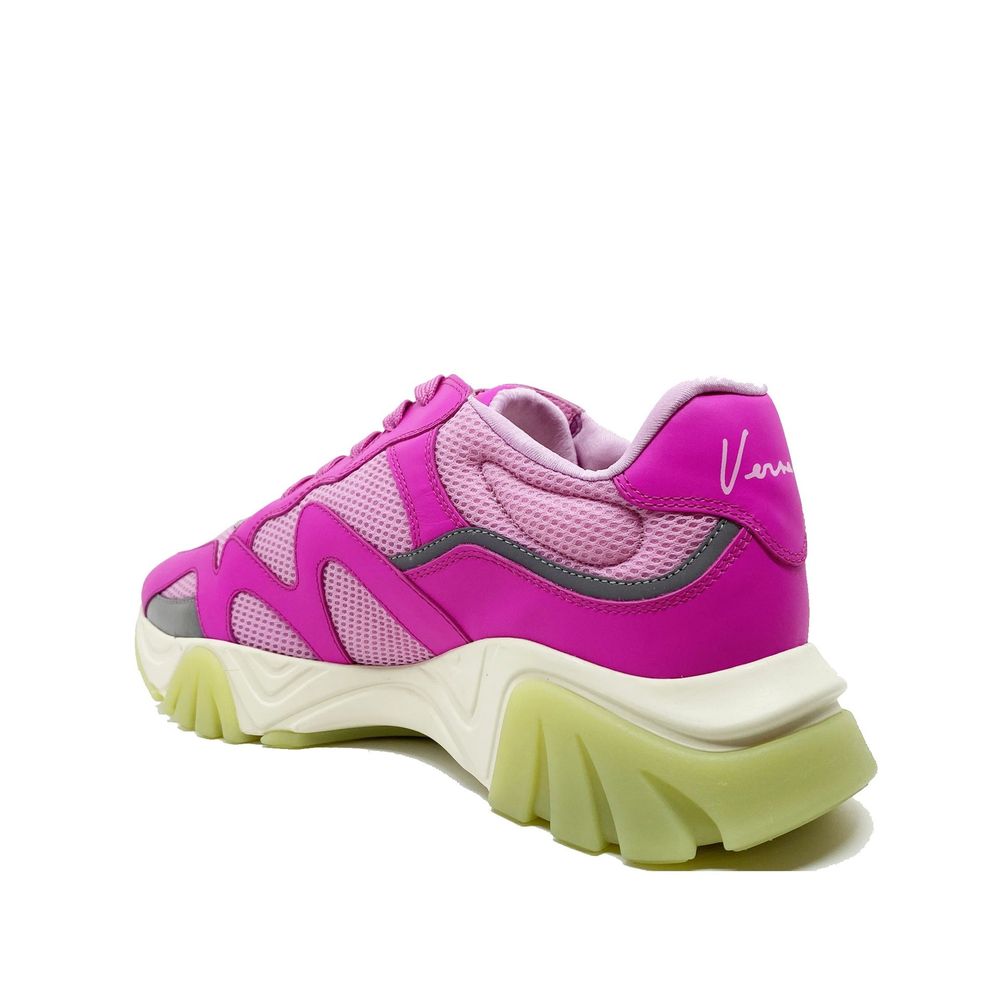 Versace Multicolor Leather Chunky Sneakers - Image 3