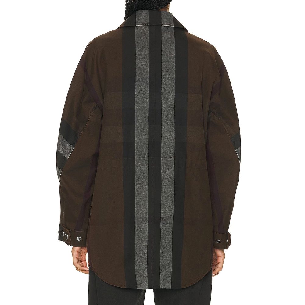 Burberry Brown Cotton Parka - Image 3