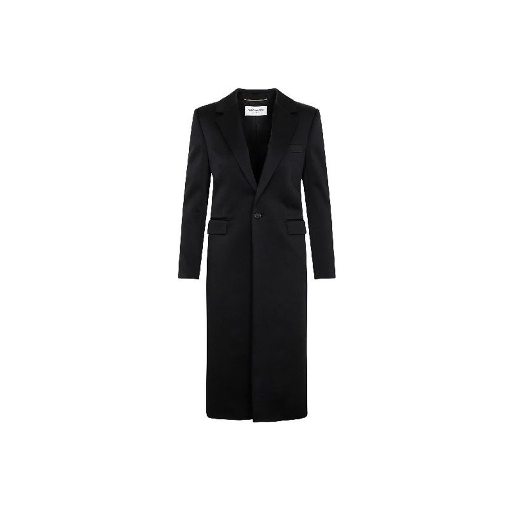 Saint Laurent Black Acetate Coat