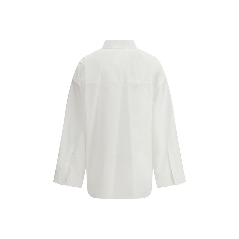 Balenciaga White Cotton Dress Shirt - Image 2