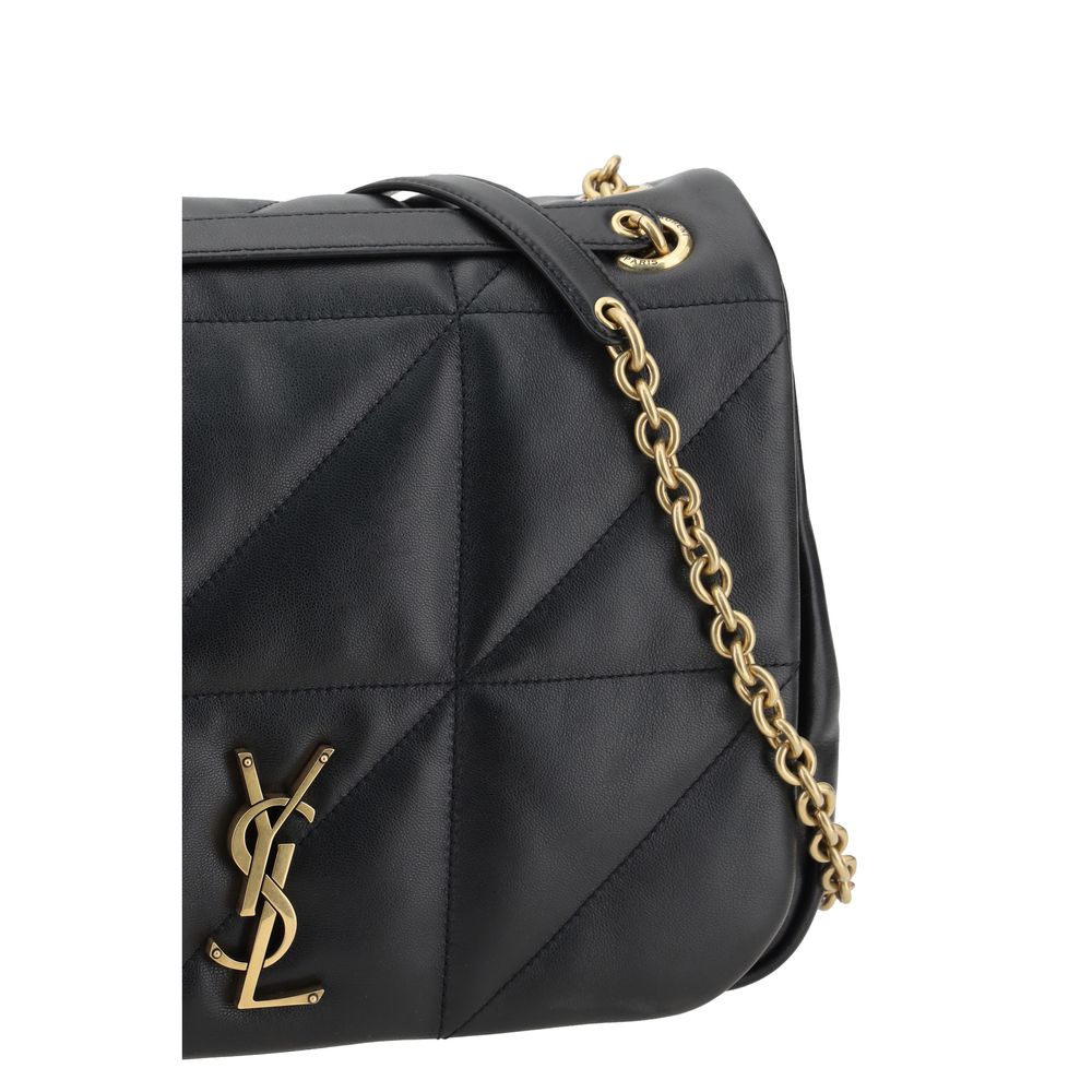 Saint Laurent Black Lamb Ovis Aries Aries Shoulder Bag - Image 4
