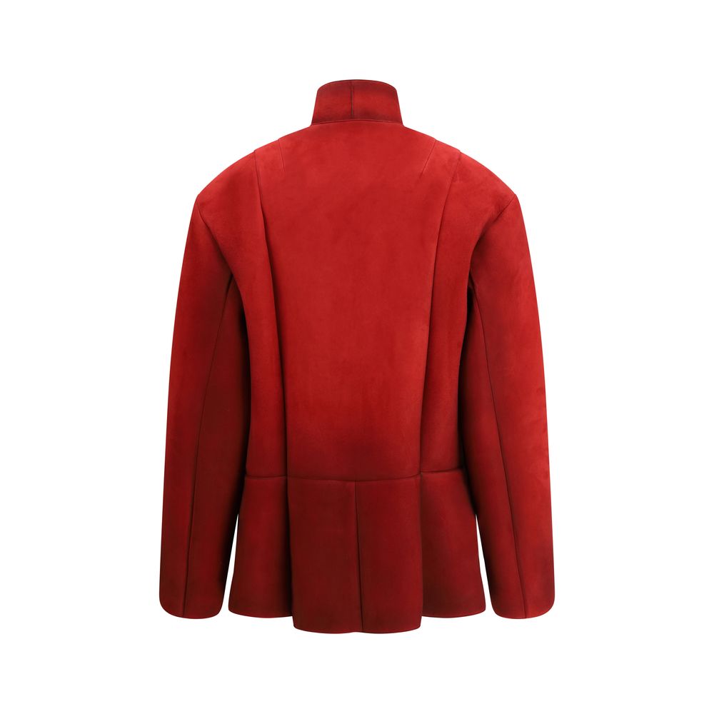 Prada Multicolor Lamb Ovis Aries Aries Coat - Image 2