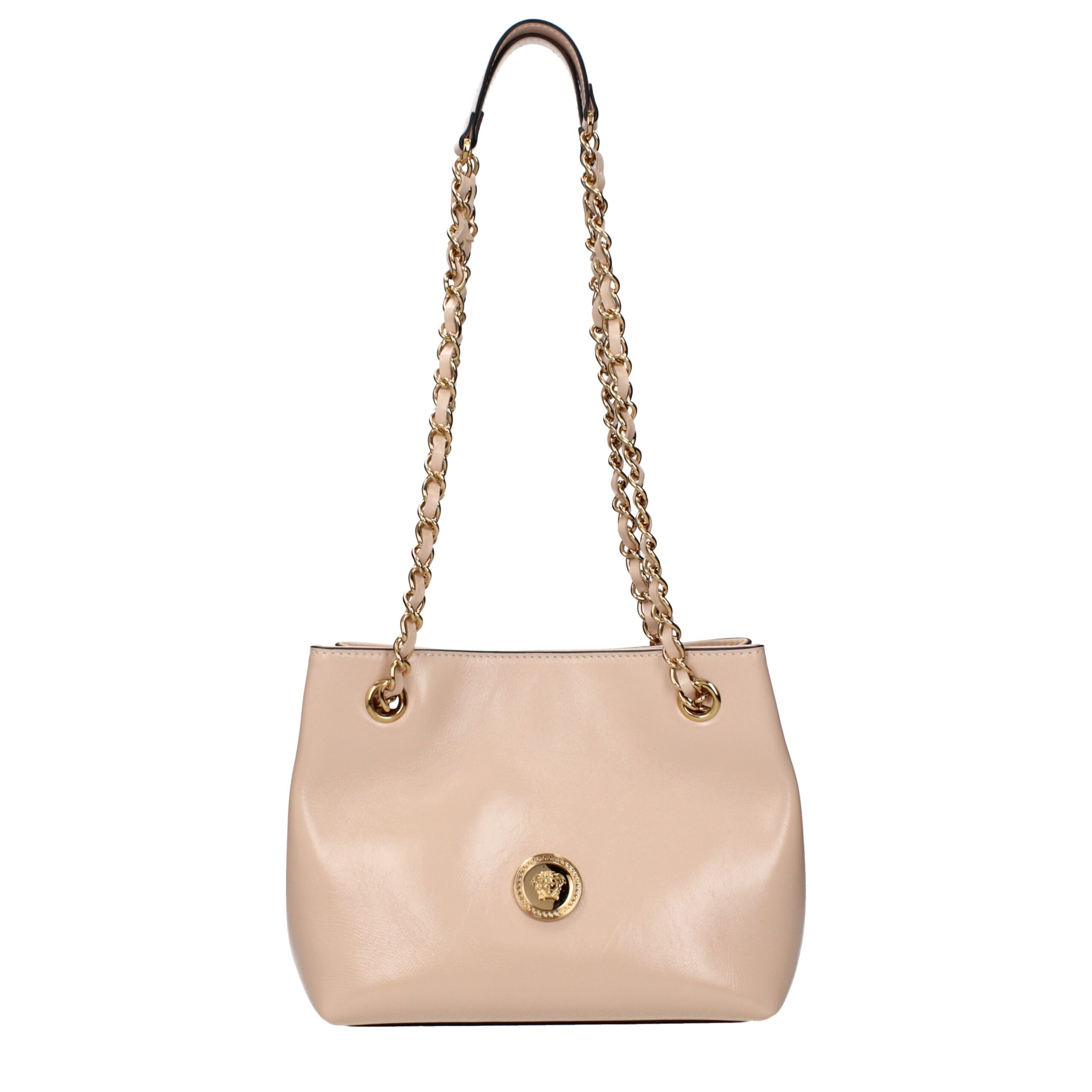 Versace Pink Leather Shoulder Bag
