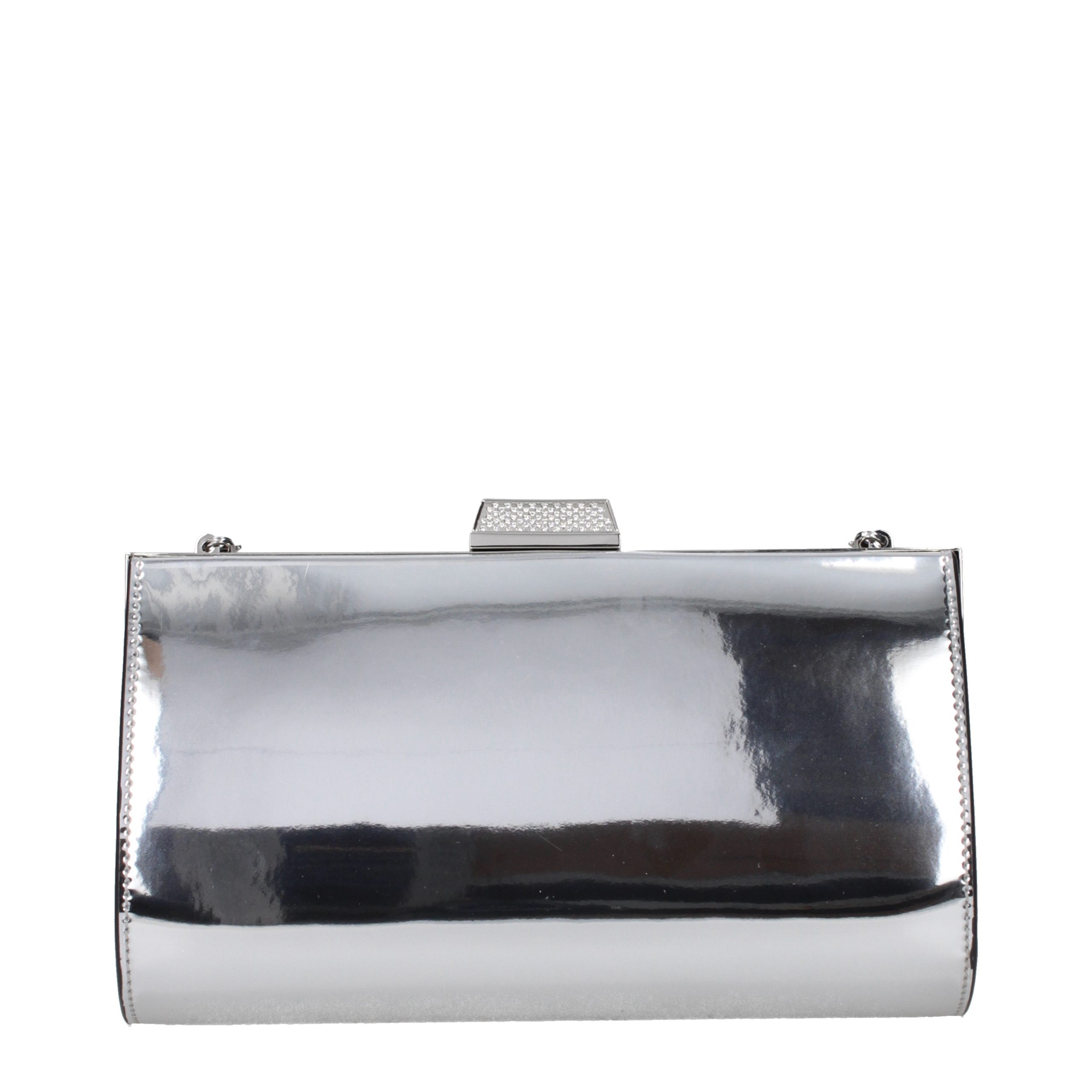 Jimmy Choo Gray Leather Clutch Bag - Image 3