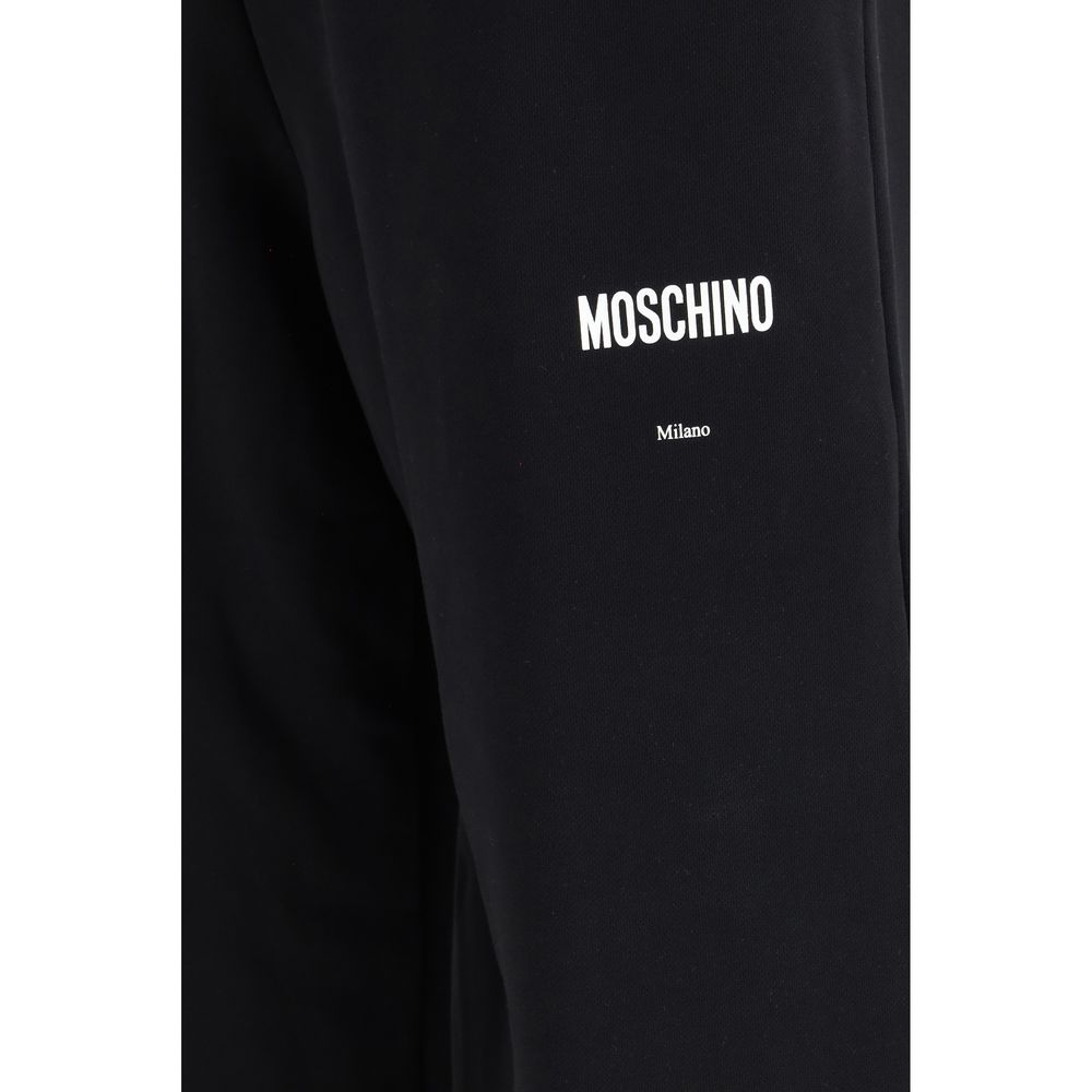 Moschino Black Cotton Casual Pants - Image 3