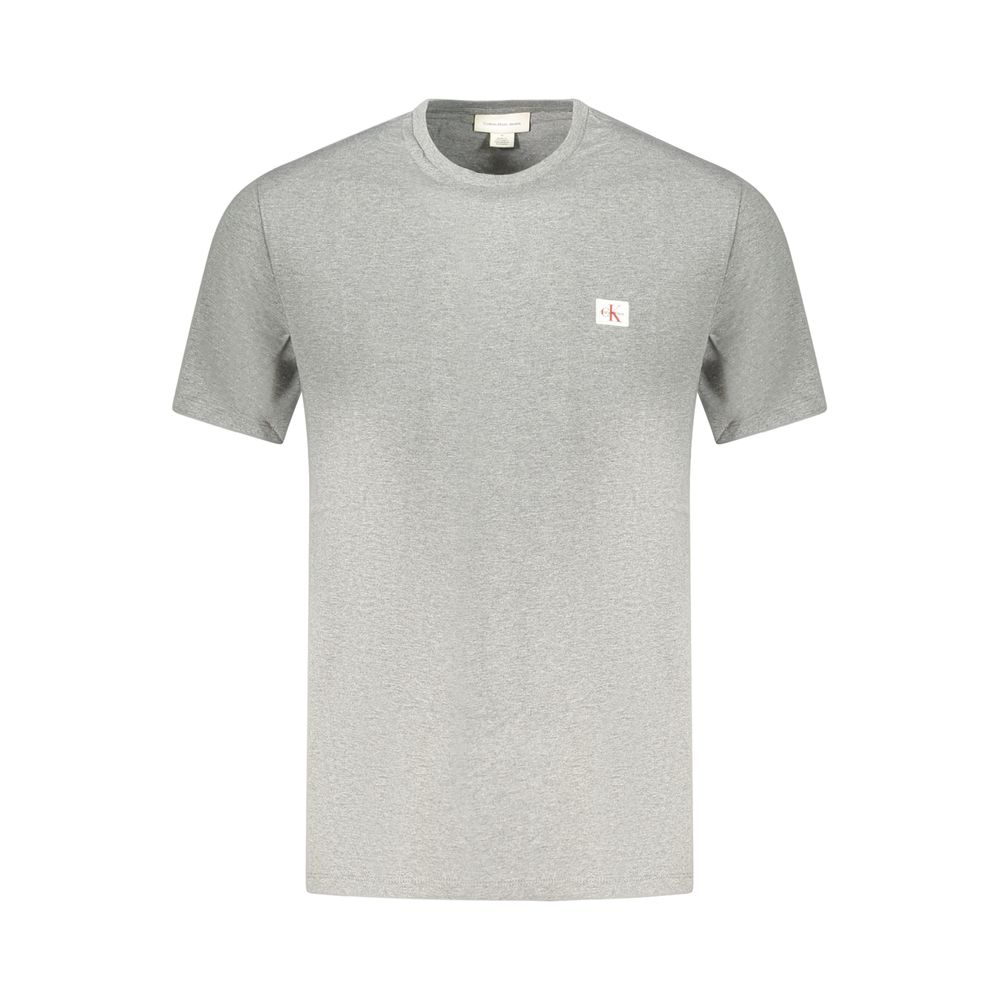 Calvin Klein Grigio Cotton Men T-Shirt
