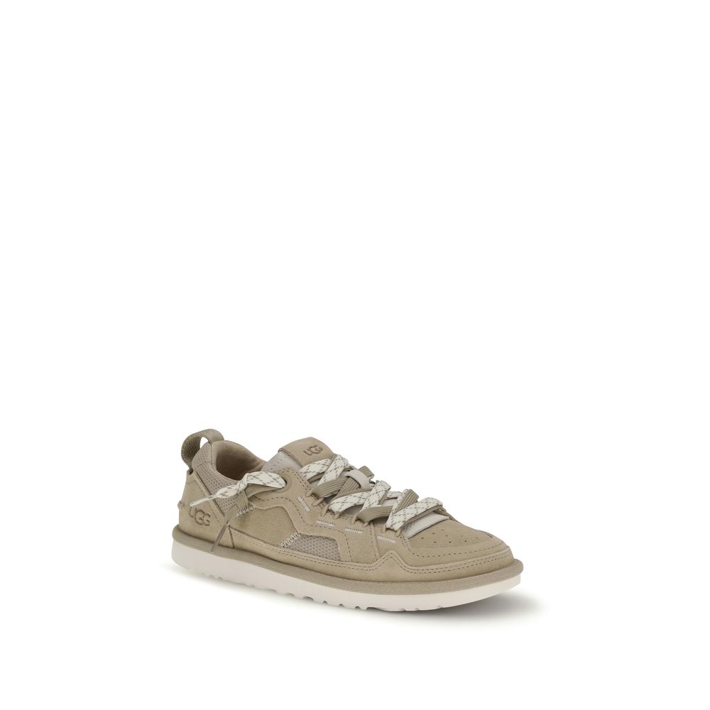 UGG Beige Calf Leather Bos Taurus Sneakers - Image 2