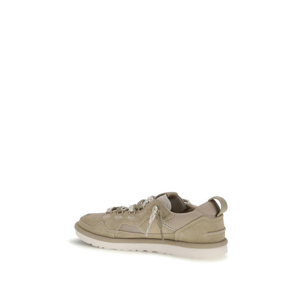 UGG Beige Calf Leather Bos Taurus Sneakers - Image 3