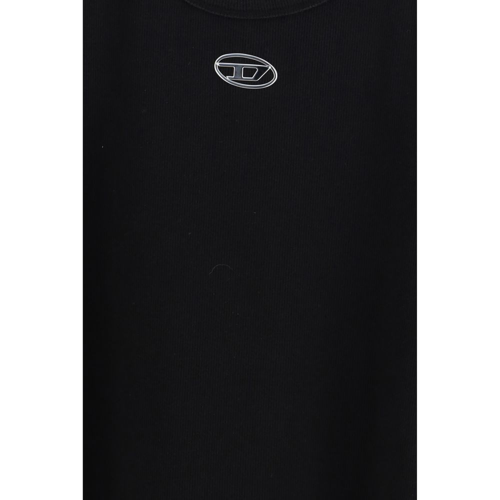 Diesel Black Cotton Tank Tops - Image 3
