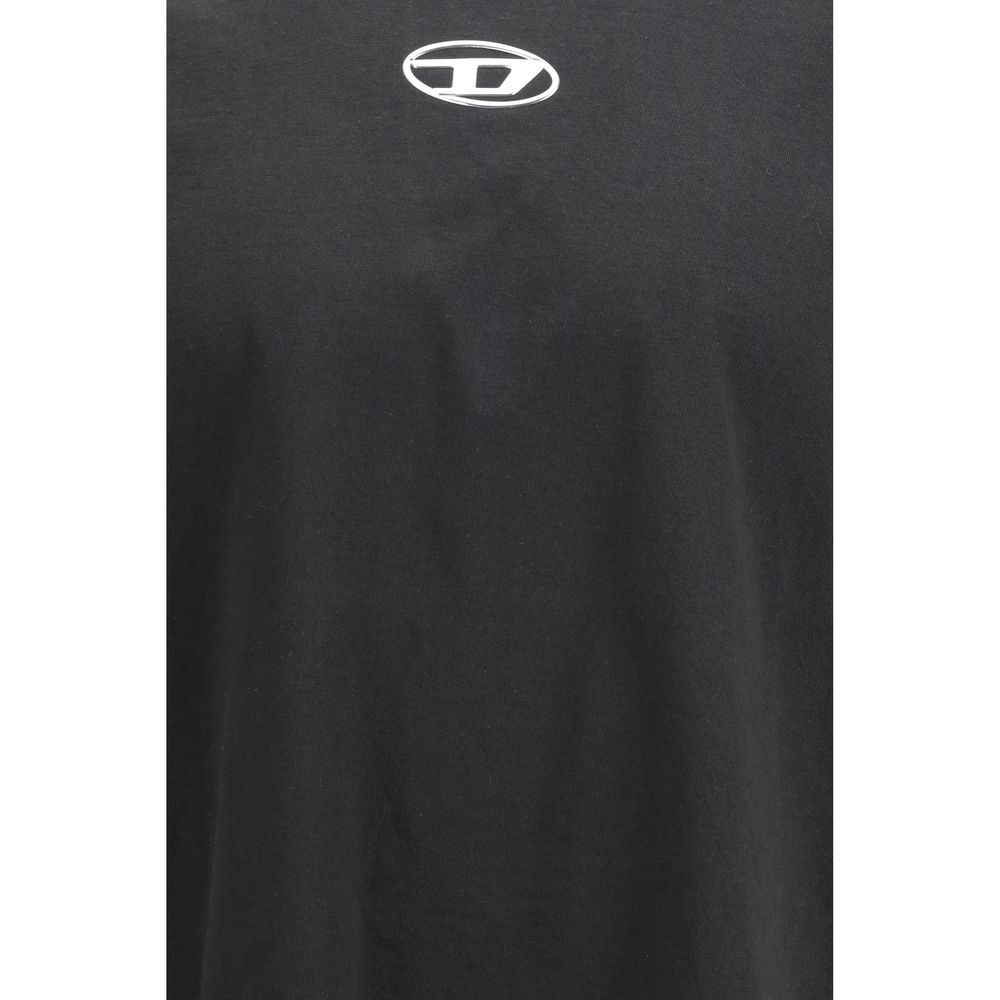 Diesel Black Cotton T-Shirt - Image 3