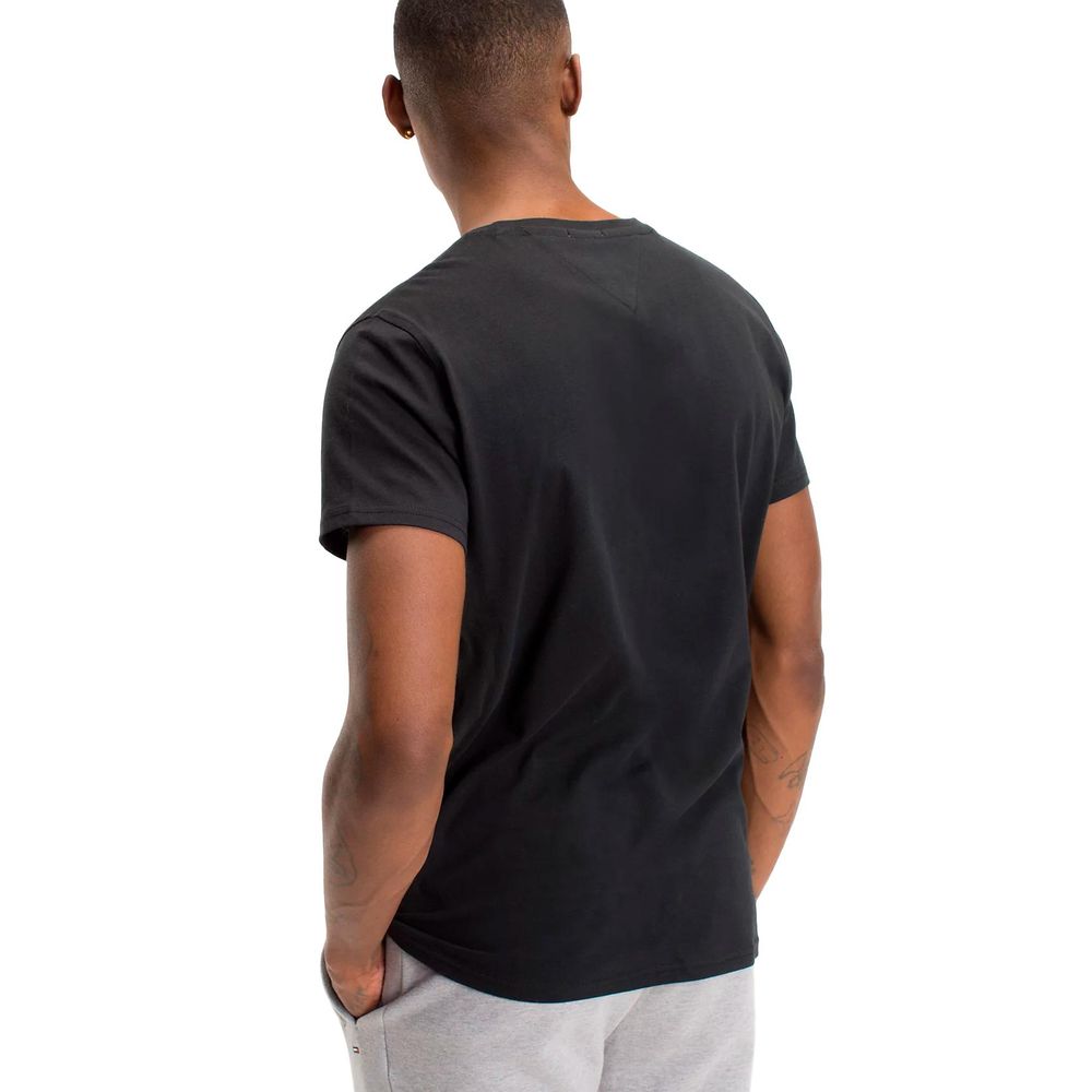Tommy Hilfiger Jeans Black Cotton T-Shirt - Image 2