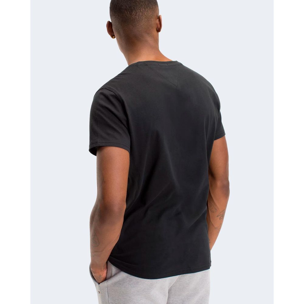 Tommy Hilfiger Jeans Black Cotton T-Shirt - Image 3