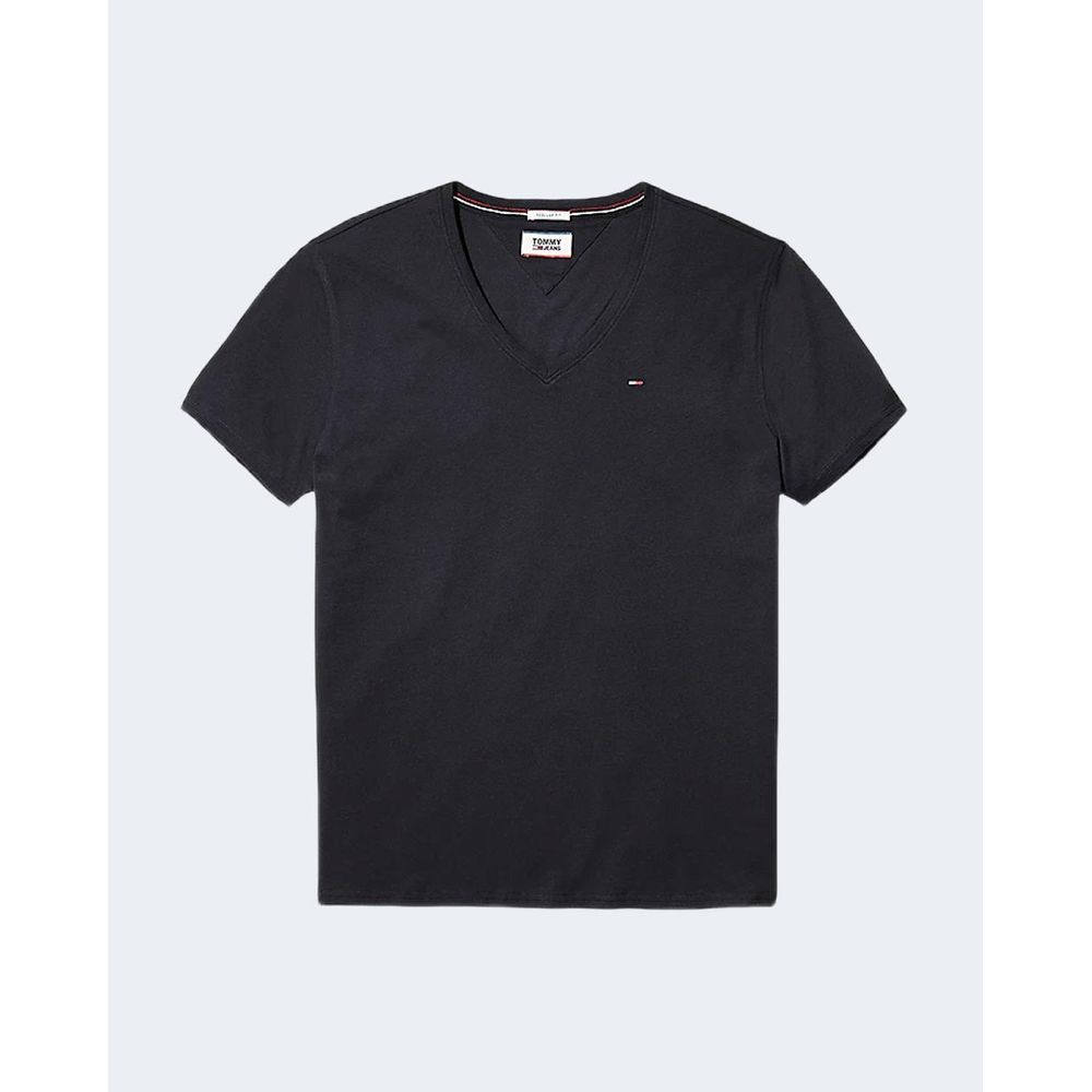 Tommy Hilfiger Jeans Black Cotton T-Shirt - Image 4