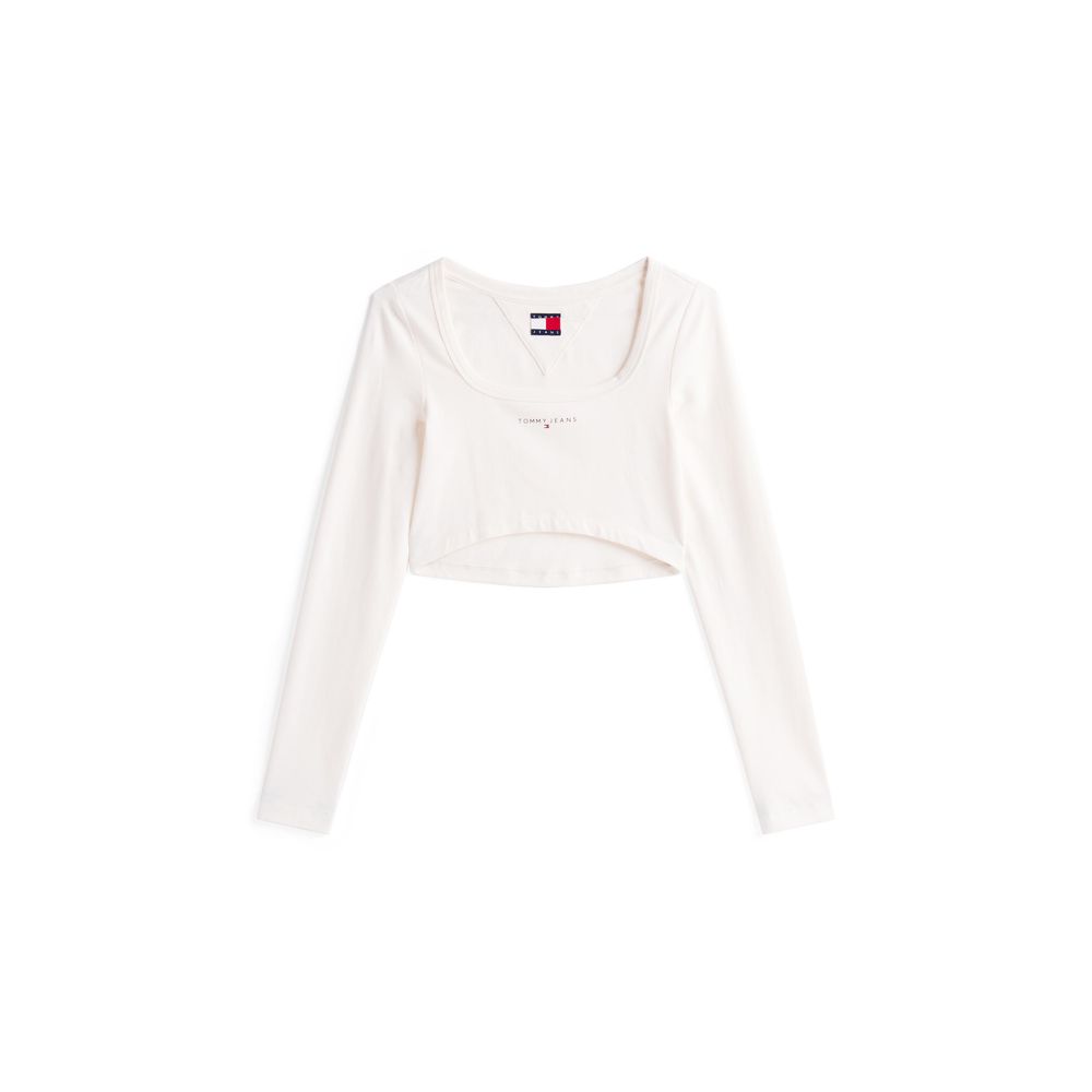 Tommy Hilfiger Jeans White Recycled Cotton Sportswear - Image 5