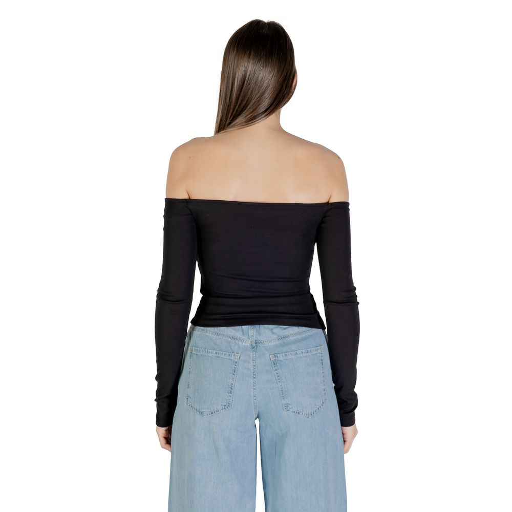 Tommy Hilfiger Jeans Black Recycled Cotton Long Sleeve T-Shirt - Image 2