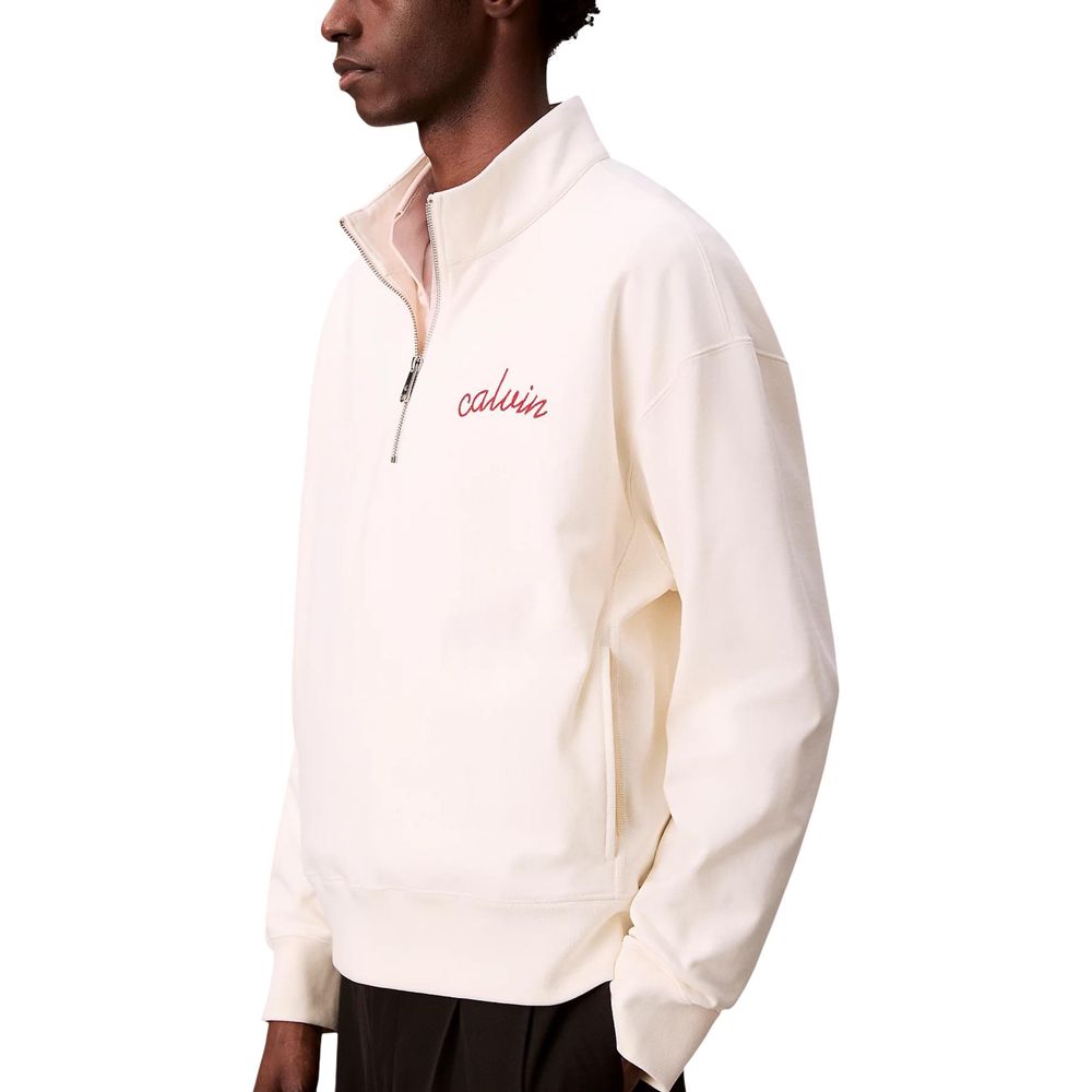 Calvin Klein Jeans White Cotton Sweatshirt - Image 3
