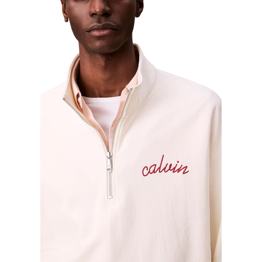 Calvin Klein Jeans White Cotton Sweatshirt - Image 4