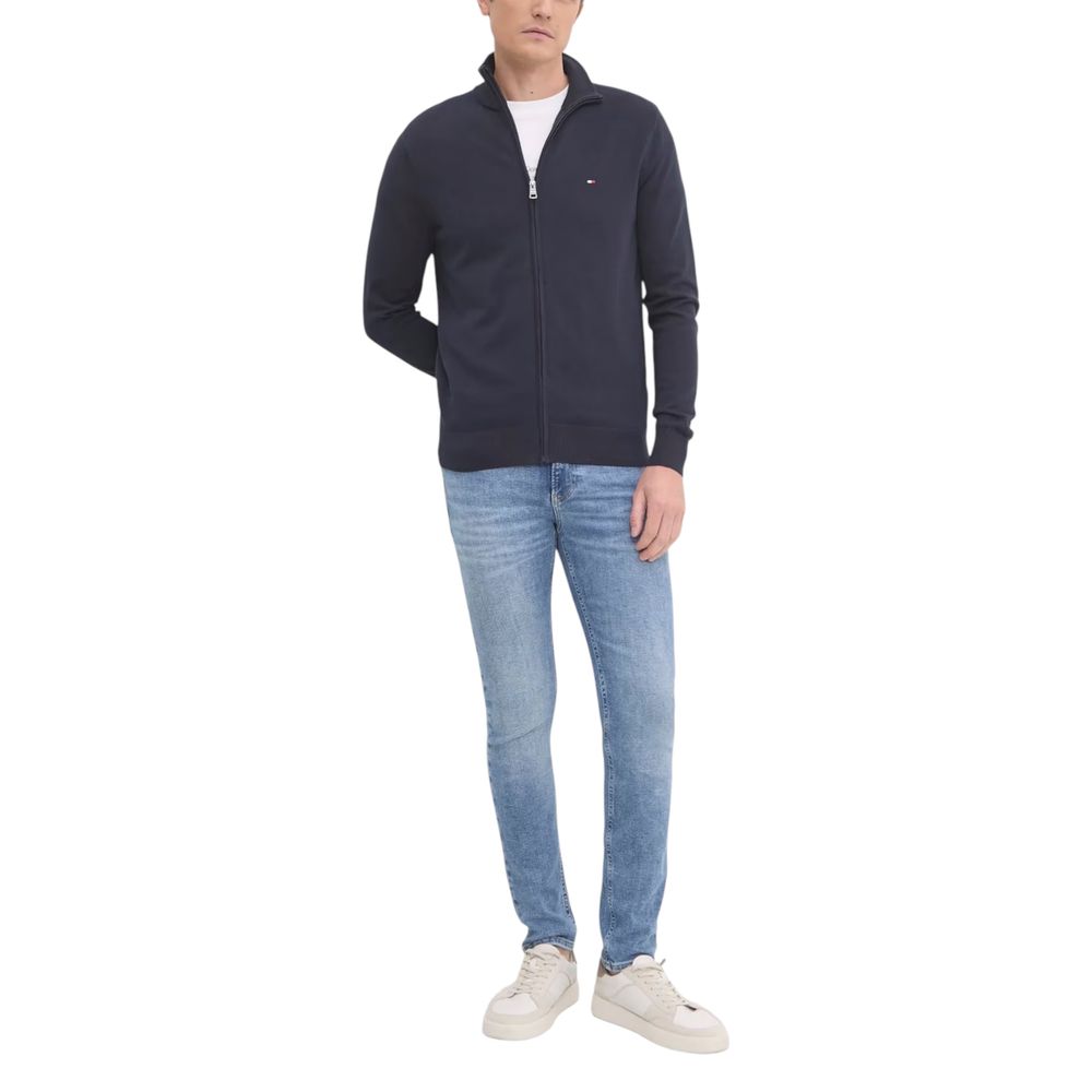 Tommy Hilfiger Blue Cotton Cardigan - Image 3