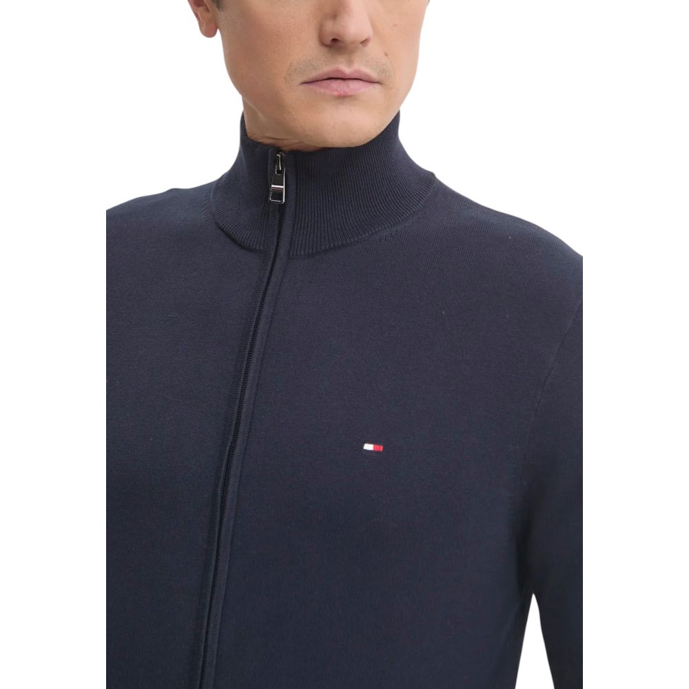 Tommy Hilfiger Blue Cotton Cardigan - Image 4