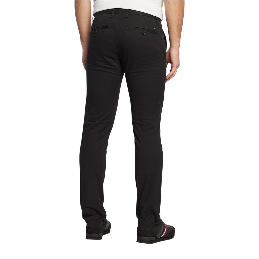 Tommy Hilfiger Black Recycled Cotton Skinny Pants - Image 2