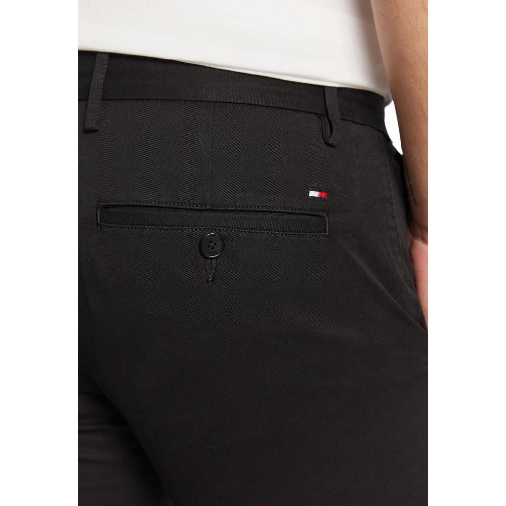 Tommy Hilfiger Black Recycled Cotton Skinny Pants - Image 4