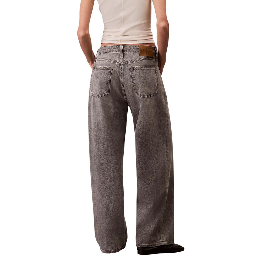 Calvin Klein Jeans Gray Cotton Boyfriend Jeans - Image 2