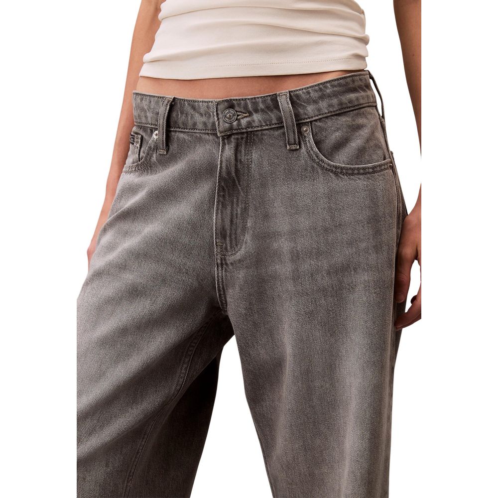 Calvin Klein Jeans Gray Cotton Boyfriend Jeans - Image 4